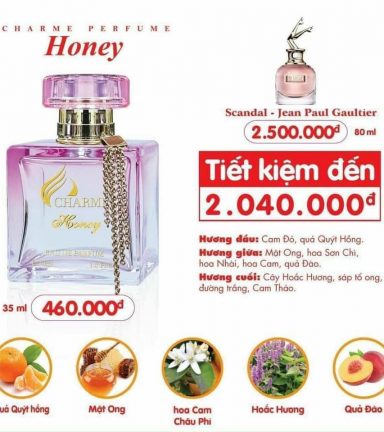 Hàng chính hãng - Nước hoa nữ Charme Honey 35ml