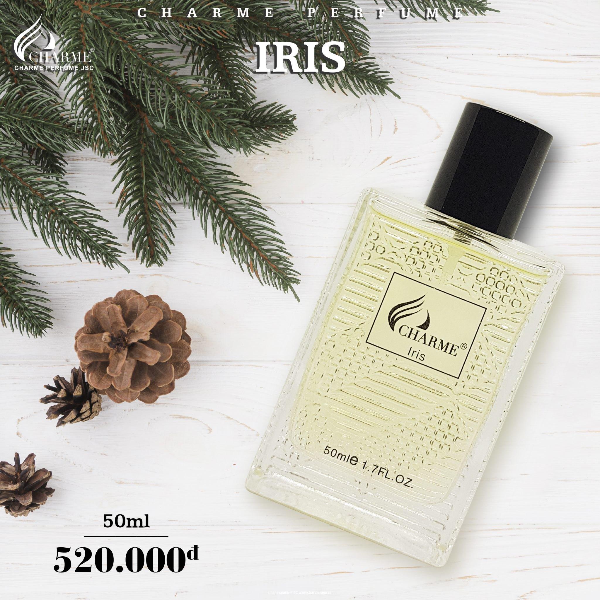 Hàng chính hãng- nước hoa nam Charme IRIS 50ml