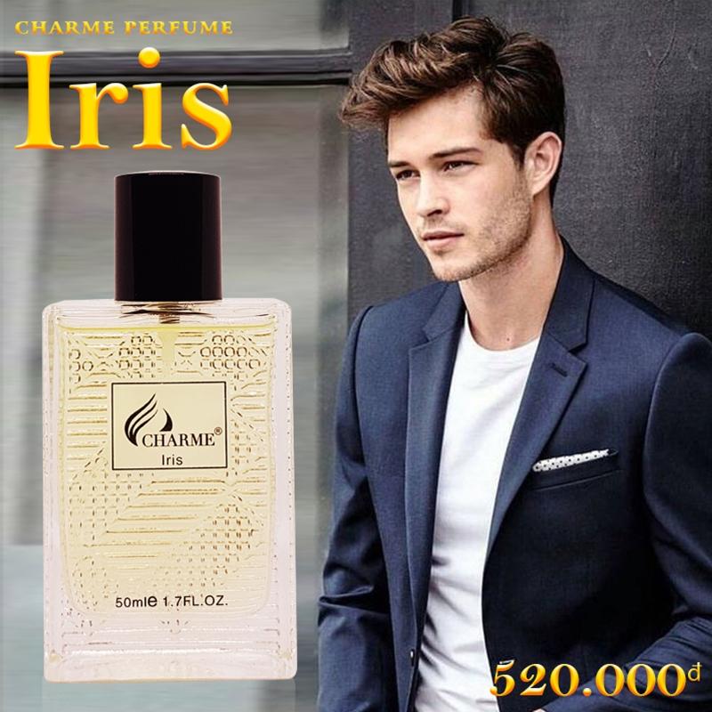 Hàng chính hãng- nước hoa nam Charme IRIS 50ml