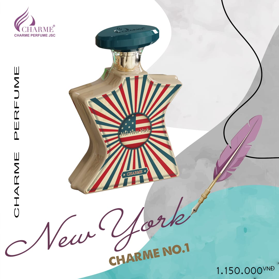 Hàng chính hãng- nước hoa Charme no.1 New york 100ml