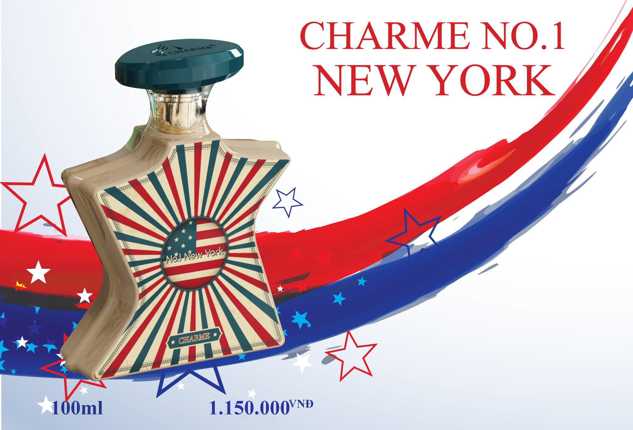 Hàng chính hãng- nước hoa Charme no.1 New york 100ml