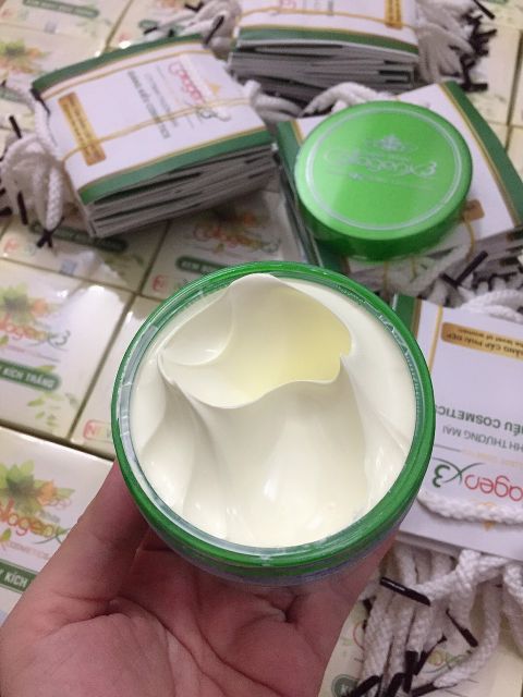 Kem Body Kích Trắng Collagen X3 Xanh