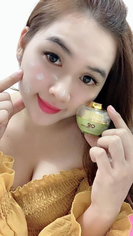 Kem face Q2 Collagen xanh trị mụn thâm sáng da