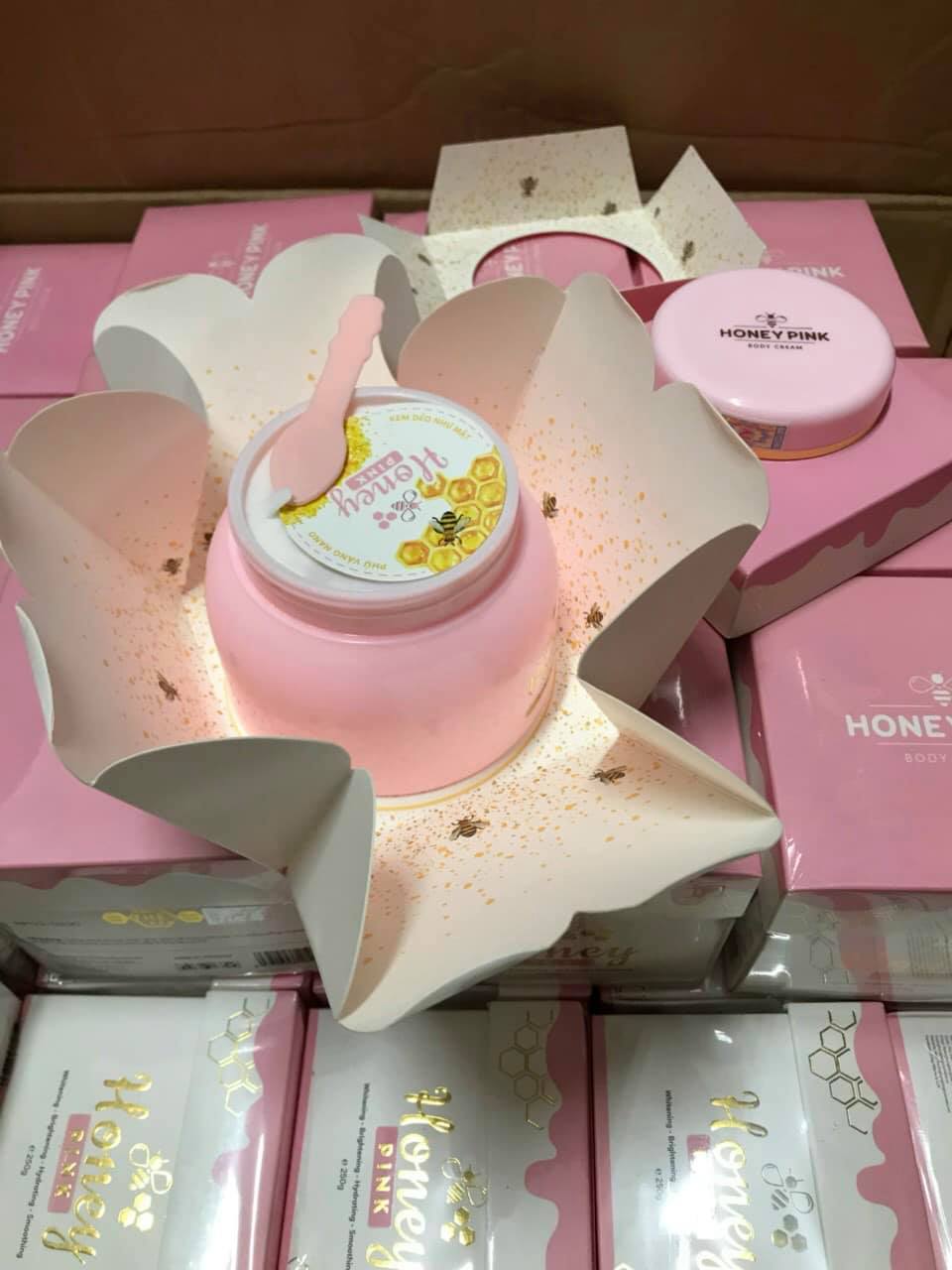 Body Honey Pink - Sợi mật ong dát vàng 24k