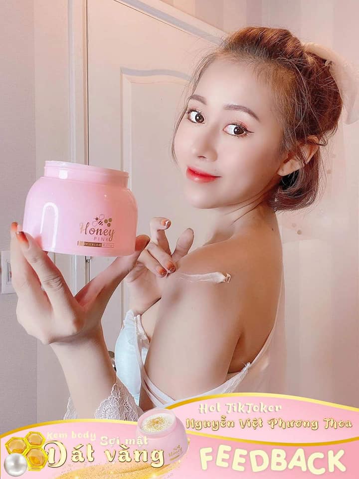 Body Honey Pink - Sợi mật ong dát vàng 24k