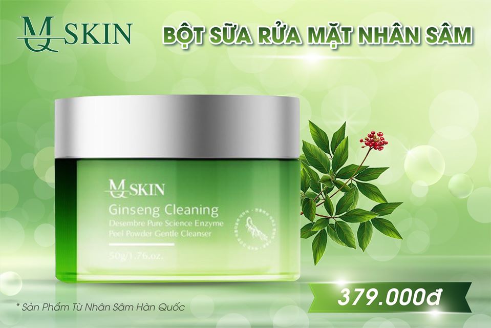 Bột rửa mặt nhân sâm mqskin hàng chính hãng
