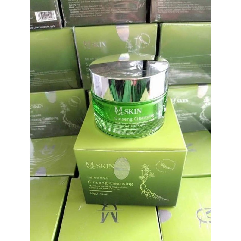 Bột rửa mặt nhân sâm mqskin hàng chính hãng