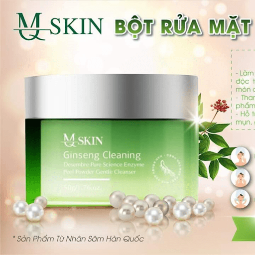 Bột rửa mặt nhân sâm mqskin hàng chính hãng