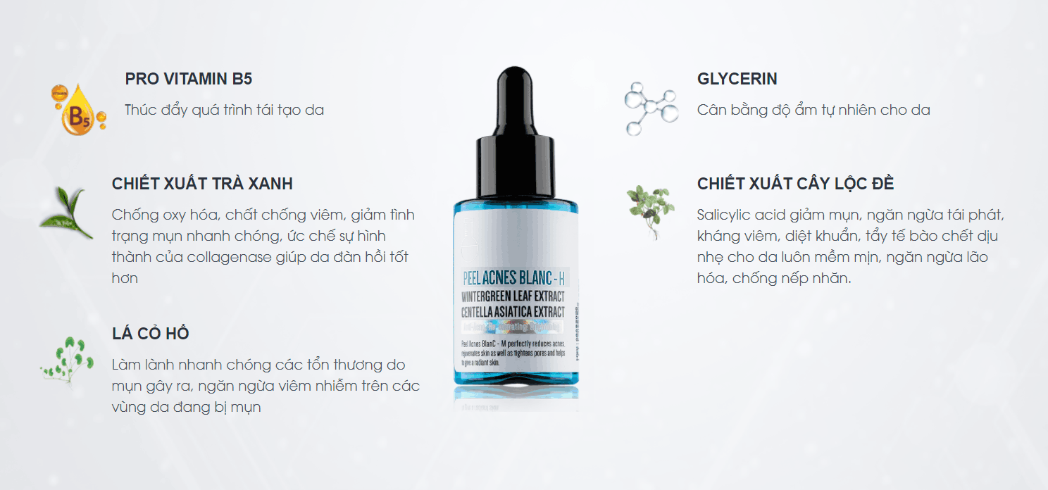 Serum trị mụn lộc đề H Detox Blanc - 8936104150742