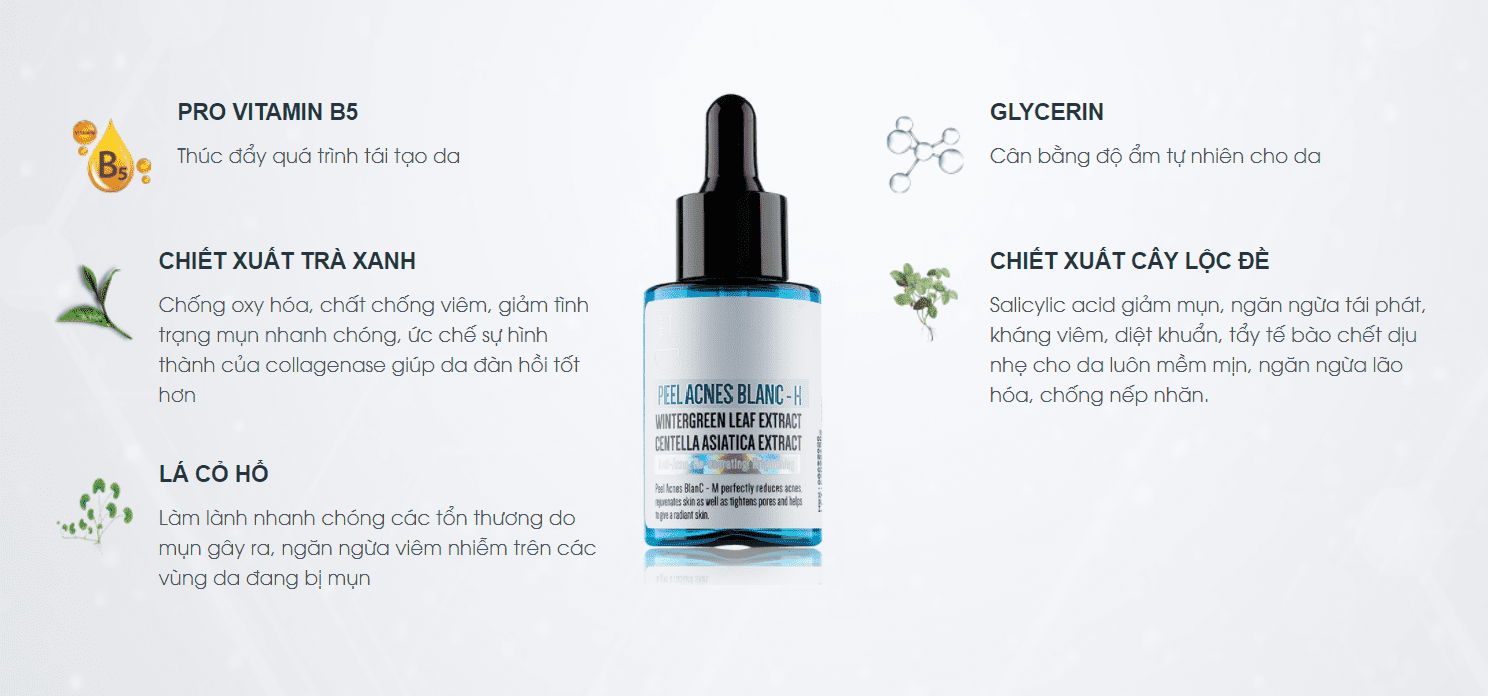 Serum mụn lộc đề H hàng chính hãng Detoxblanc