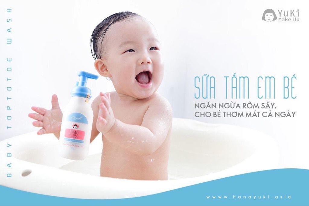 Sữa tắm thảo dược cho bé Hanayuki hàng chính hãng