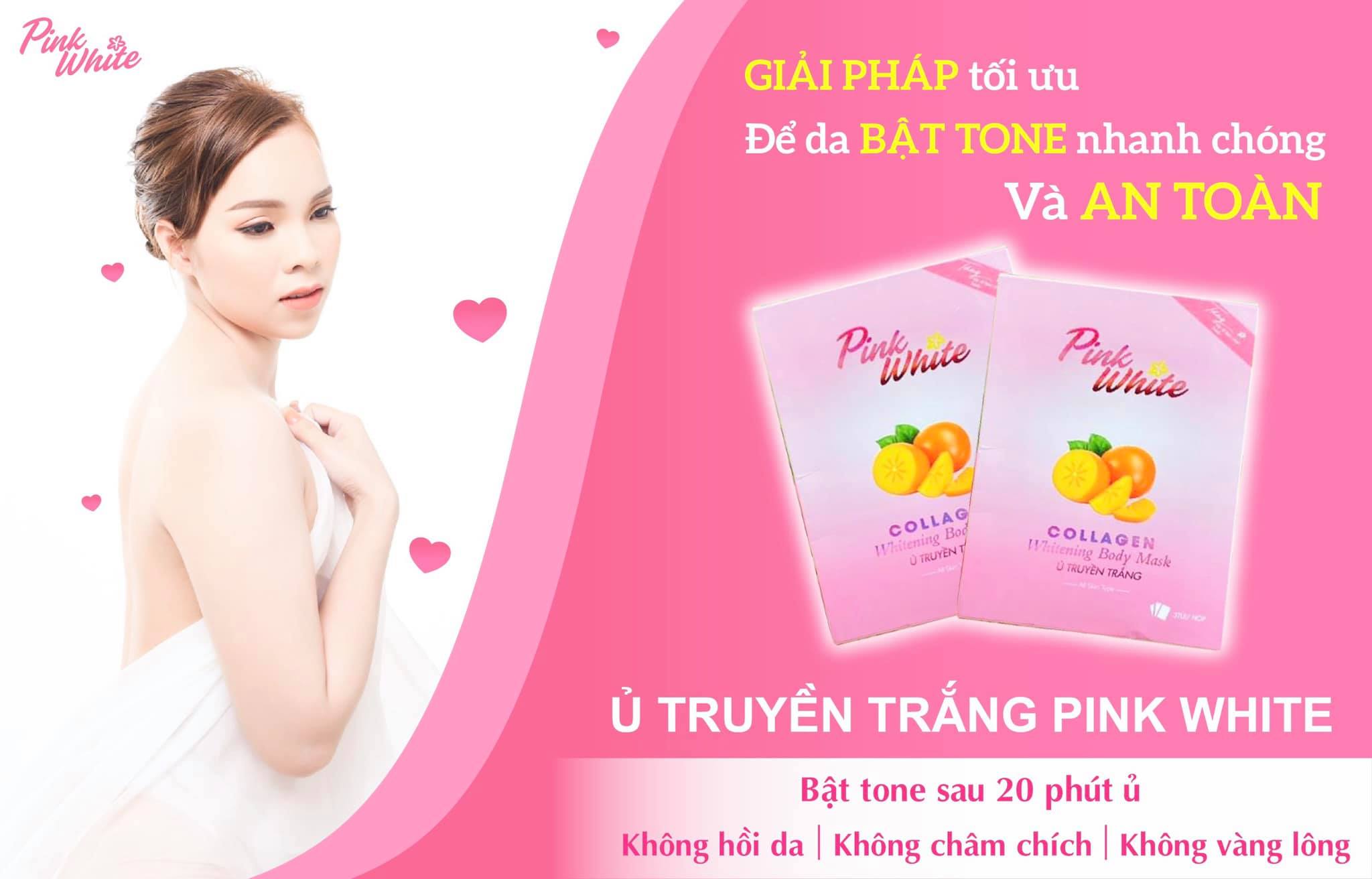 Ủ truyền trắng Pink White collagen