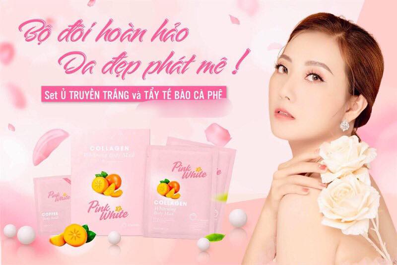 Ủ truyền trắng Pink White collagen
