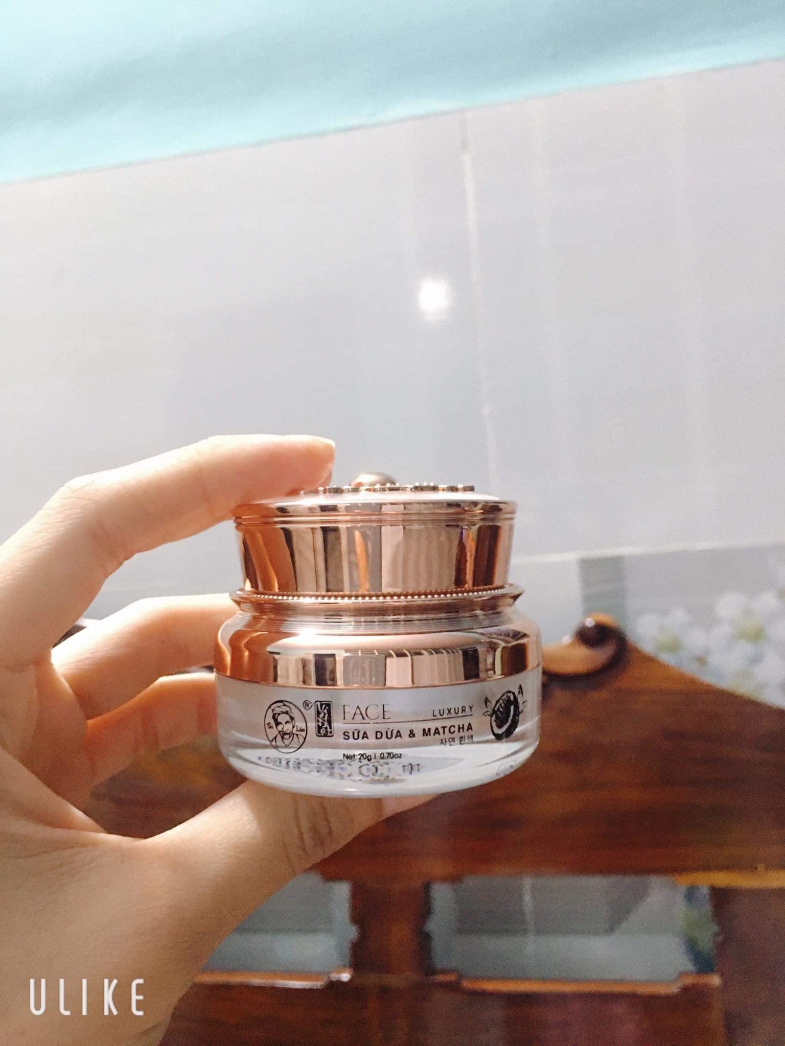 Kem face luxury sữa dừa & matcha Bà Lão hàng chính hãng