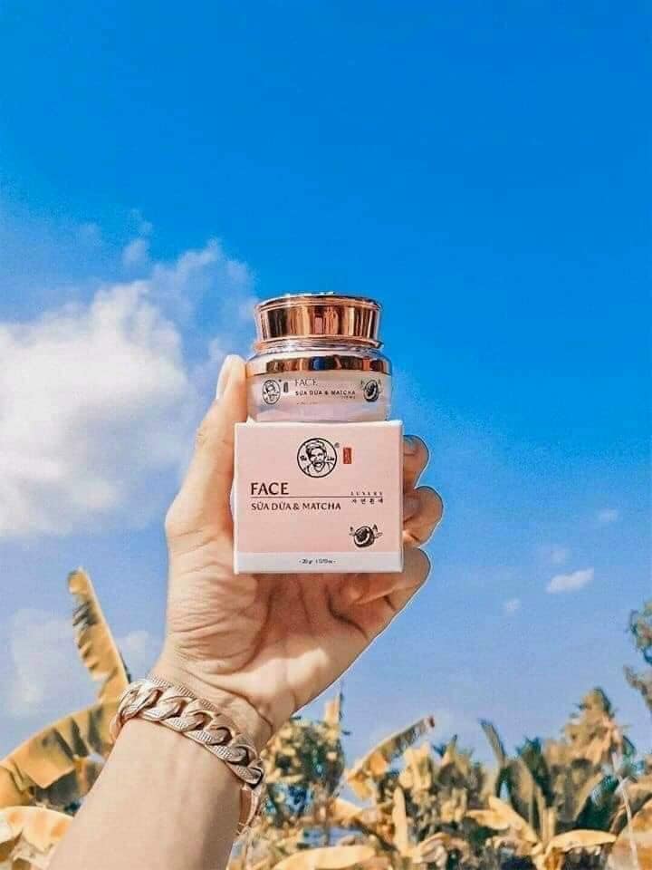 Kem face luxury sữa dừa & matcha Bà Lão hàng chính hãng