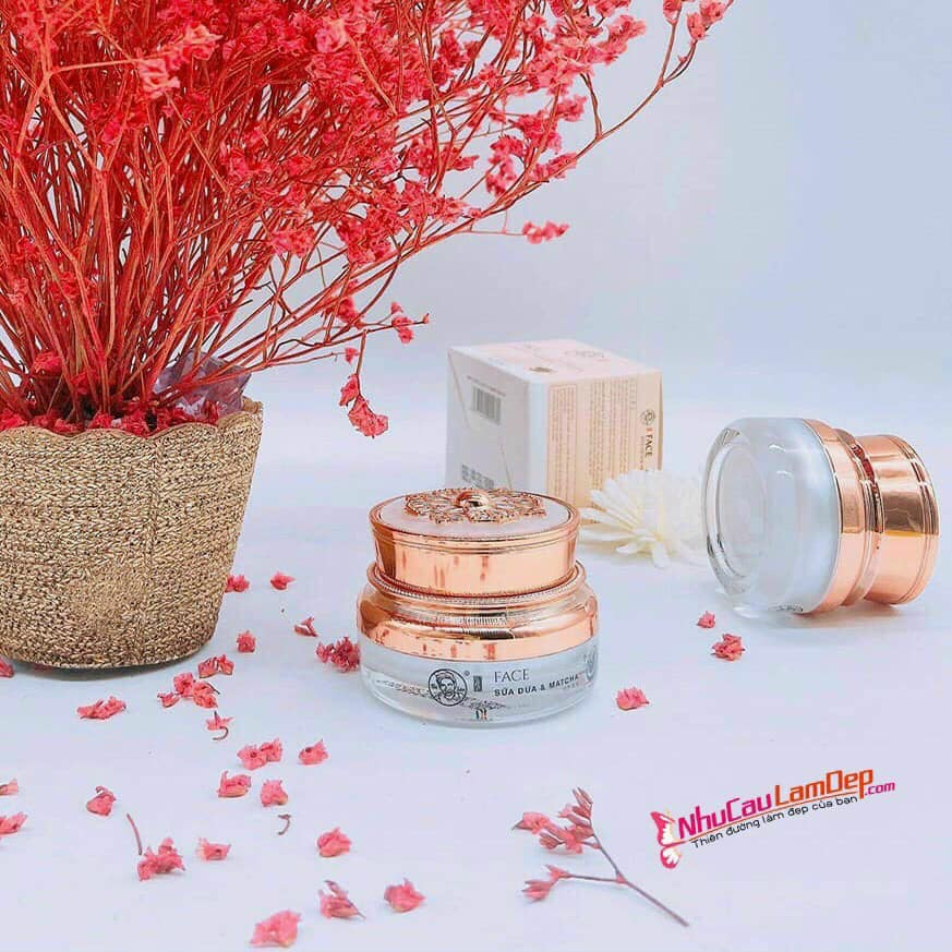 Kem face luxury sữa dừa & matcha Bà Lão hàng chính hãng