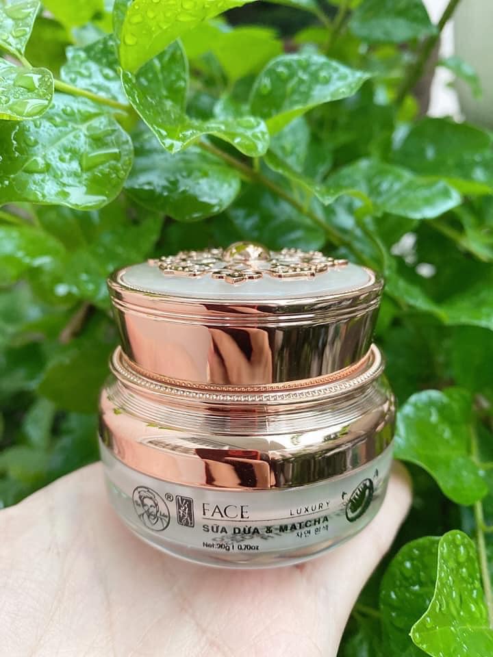 Kem face luxury sữa dừa & matcha Bà Lão hàng chính hãng
