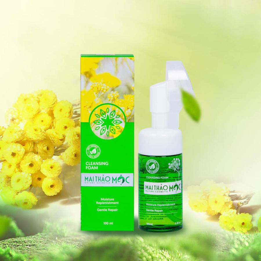 Sữa rửa mặt Mai Thảo Mộc sáng da trị mụn 100ml chính hãng
