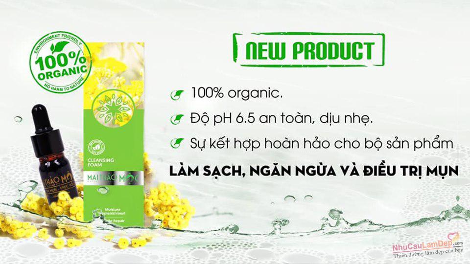 Sữa rửa mặt Mai Thảo Mộc sáng da trị mụn 100ml chính hãng