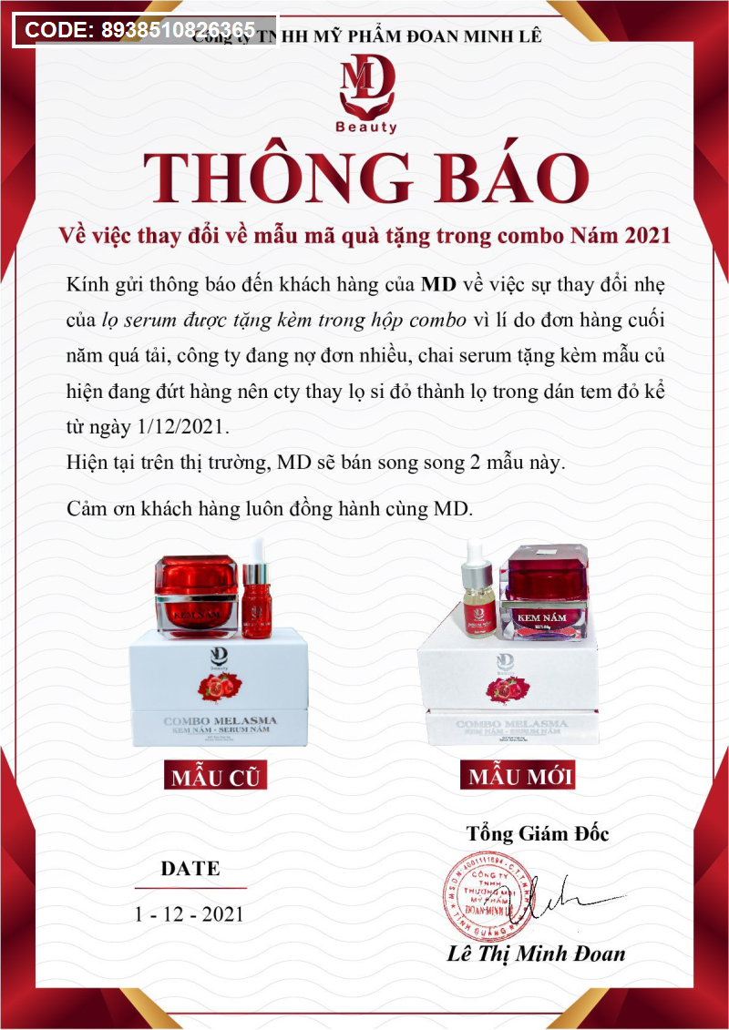Nguồn hàng sỉ combo Lựu Đỏ Kem Nám Melasma Và Serum Giảm Nám MD Beauty 14 Nguồn hàng sỉ combo Lựu Đỏ Kem Nám Melasma Và Serum Giảm Nám MD Beauty