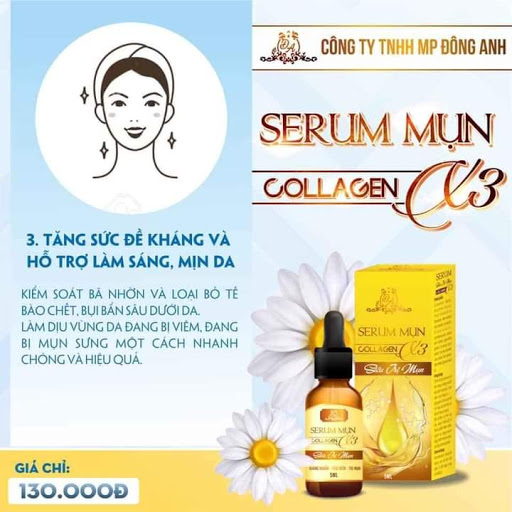 Serum mụn Collagen X3 chính hãng Mỹ Phẩm Đông Anh