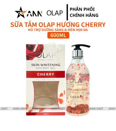 Sữa Tắm Trắng Da Olap Cherry Màu Đỏ 600ml - 8938519955912
