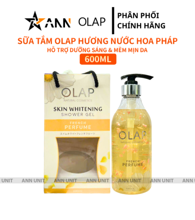 Sữa Tắm Trắng Da Olap Western Orchid Màu Vàng Cánh Hồng 600ml - 8938519955974