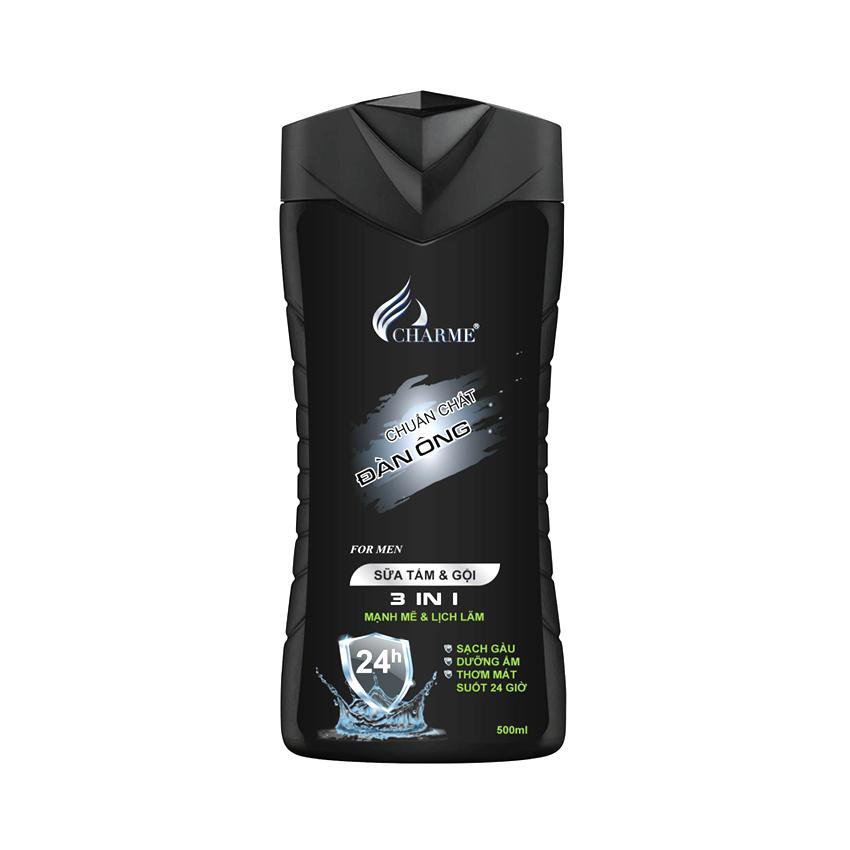 Sữa tắm gội charme cho nam 500ml ( màu đen )