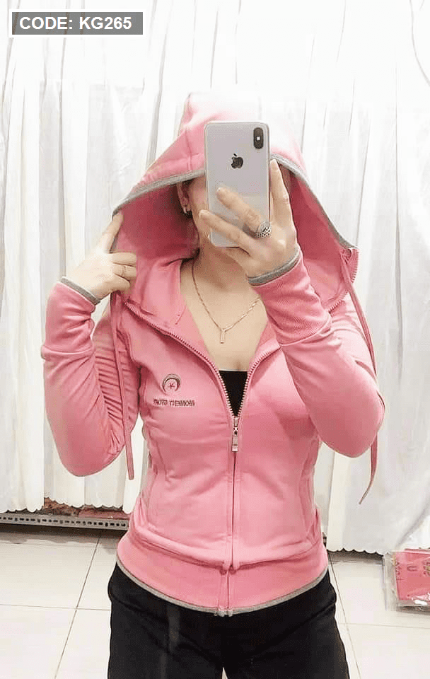 Áo khoác nữ có nón phối tay và cổ