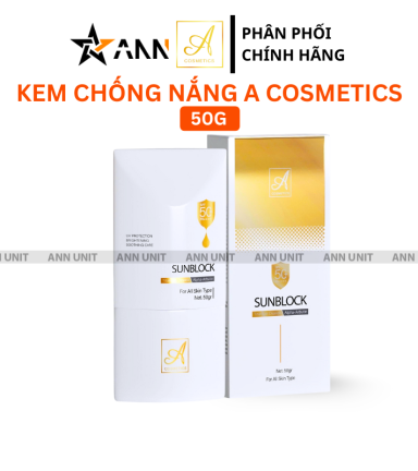 Kem Chống Nắng A Cosmetics Ultra Violet Sunblock Mỹ Phẩm Phương Anh 50g Phiên Bản Mới - CNA01