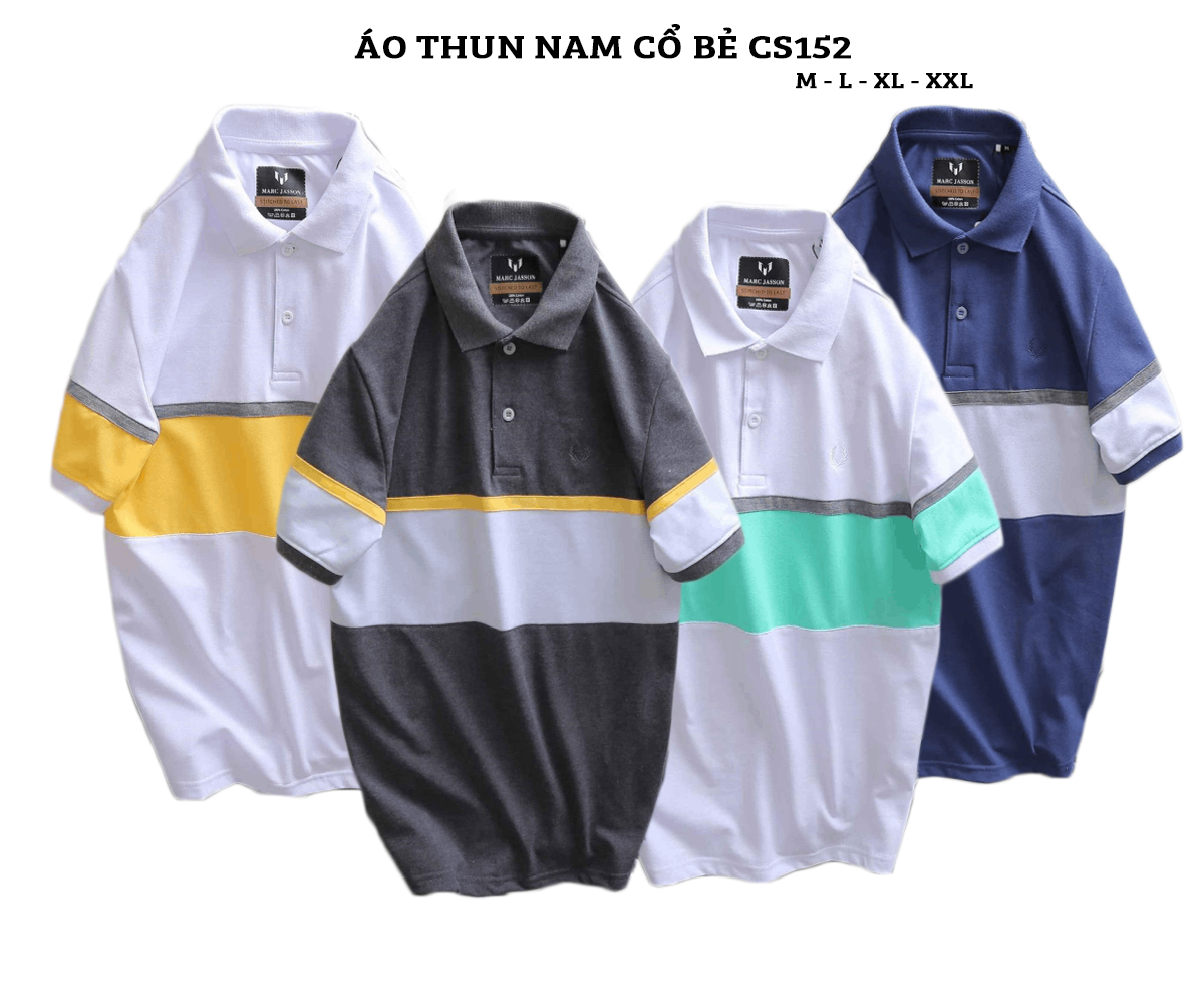15230-1118207244-66-10.png Áo Thun Nam Có Cổ Tay Ngắn Phối Sọc - CS152