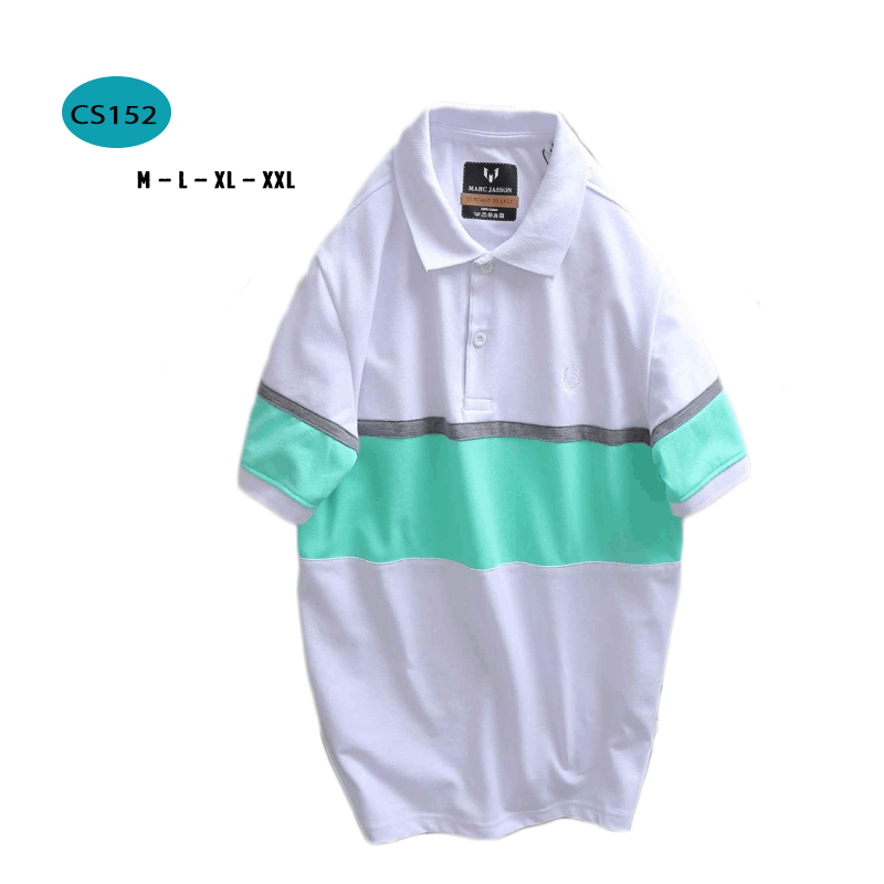 15230-63-10.png Áo Thun Nam Có Cổ Tay Ngắn Phối Sọc - CS152