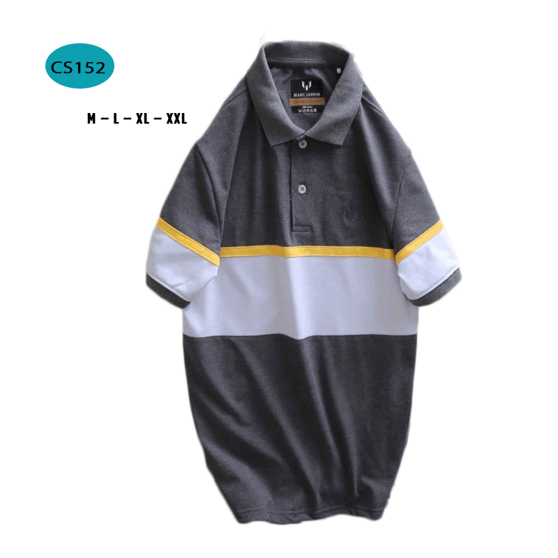 15230-64-10.png Áo Thun Nam Có Cổ Tay Ngắn Phối Sọc - CS152