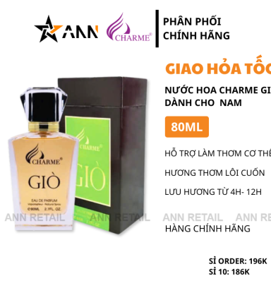 Nước Hoa Nam Charme Giò 80ml - 8936194690074