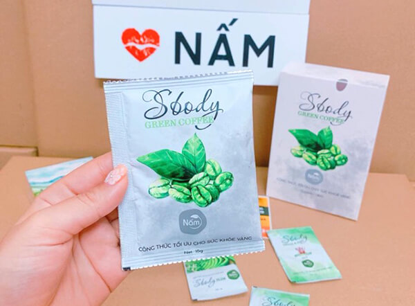 Nấm giảm cân SBody Green Coffee dạng bột chính hãng - 8938509922016