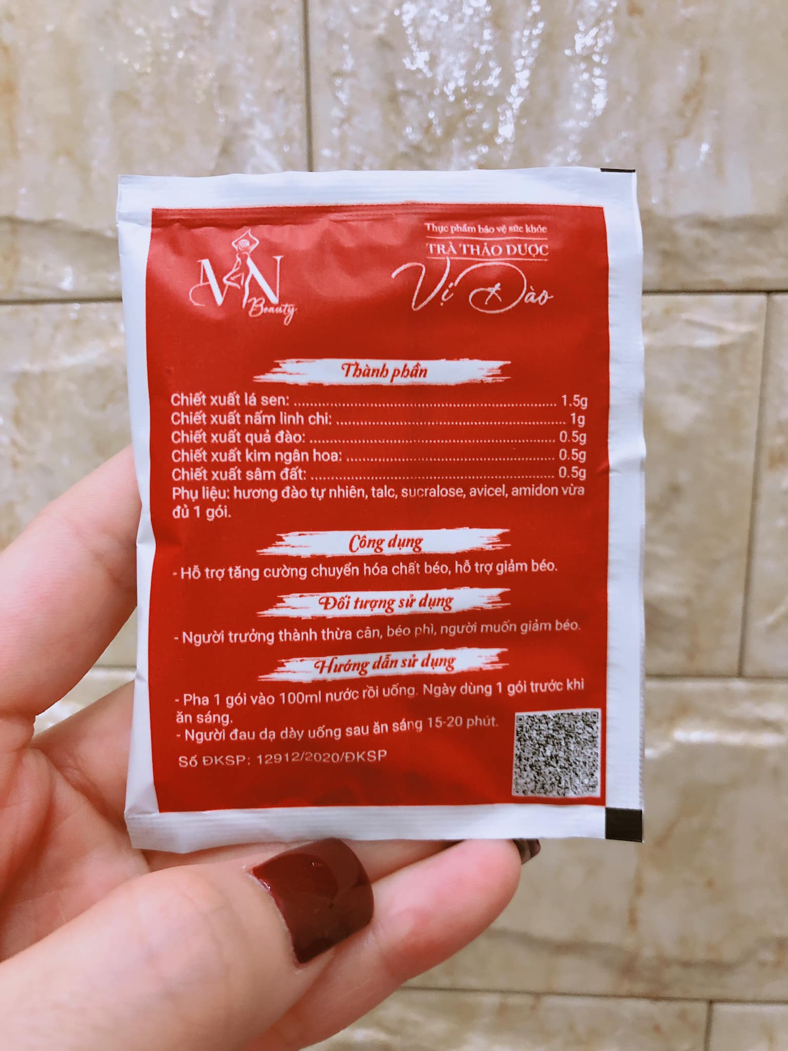 Trà giảm cân vị đào MN Group chính hãng - GCVD01