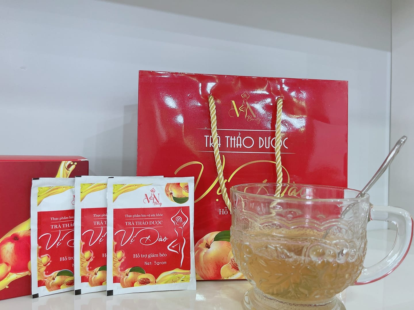 Trà giảm cân vị đào MN Group chính hãng - GCVD01
