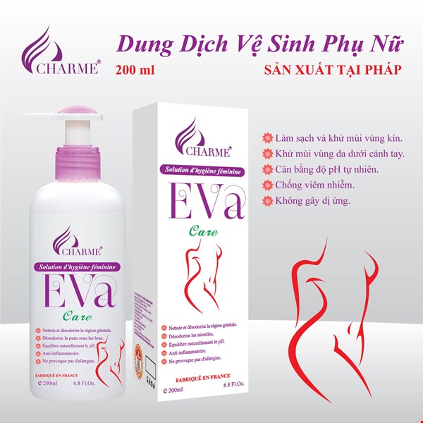 Dung dịch vệ sinh phụ nữ Eva Care Charme - 37600356802533