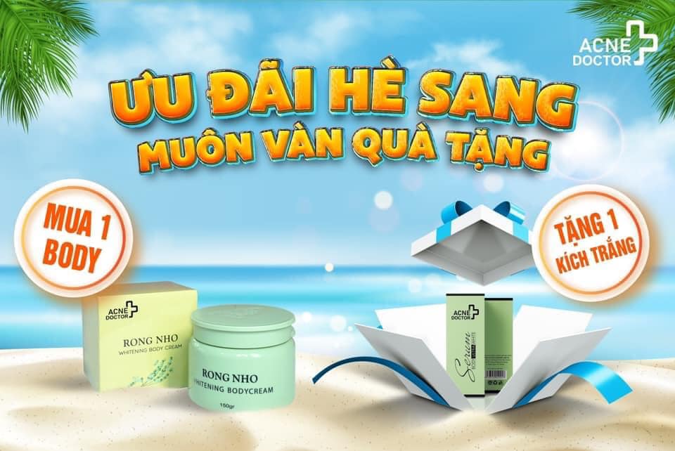 Kem body rong nho Acne Doctor chính hãng - 8938540049017