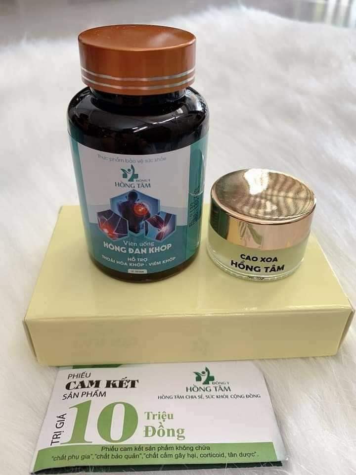 Viên uống Hồng Đan Khớp công ty đông y Hồng Tâm chính hãng - 8938529135069