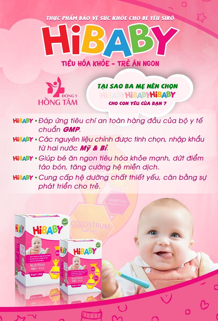 Siro Hibaby hỗ trợ giúp trẻ ăn ngon cải thiện hệ tiêu hóa Hồng Tâm - 8938529135120