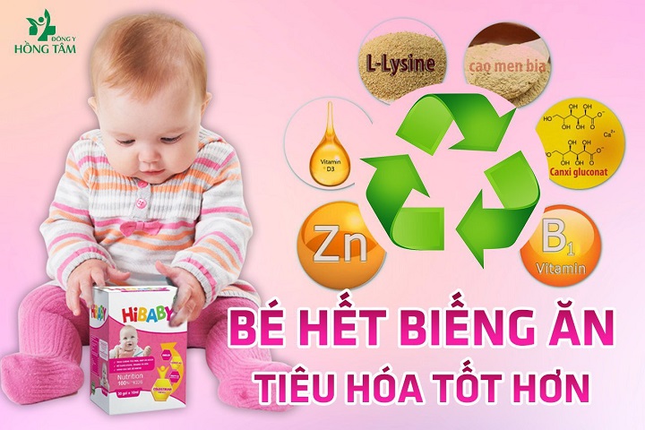 Siro Hibaby hỗ trợ giúp trẻ ăn ngon cải thiện hệ tiêu hóa Hồng Tâm - 8938529135120