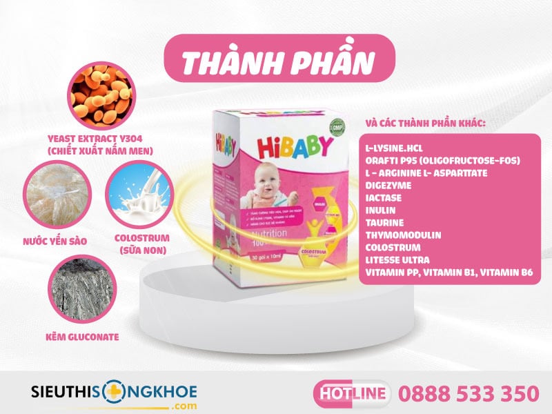 Siro Hibaby hỗ trợ giúp trẻ ăn ngon cải thiện hệ tiêu hóa Hồng Tâm - 8938529135120