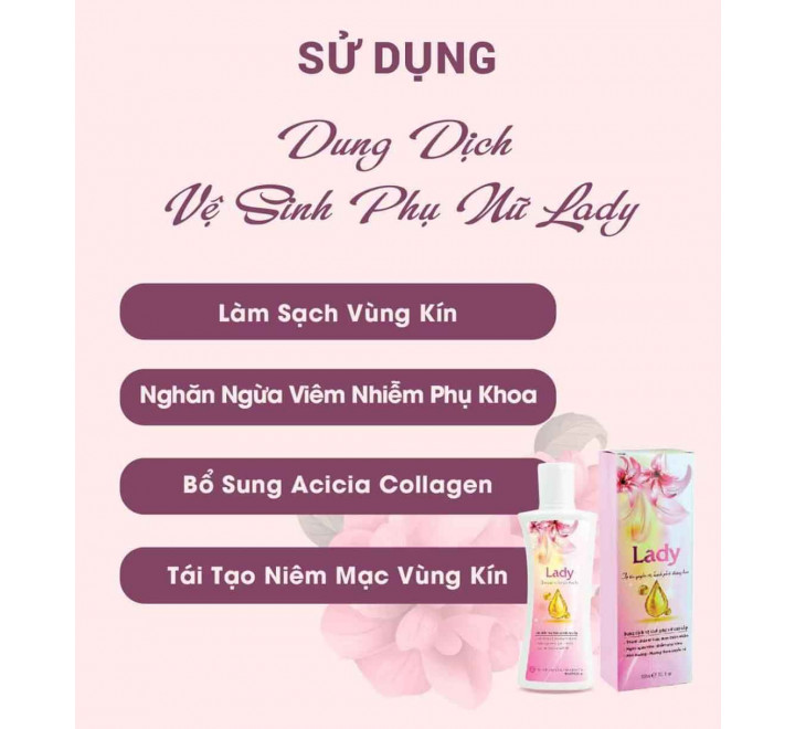 Dung dịch vệ sinh phụ nữ cao cấp Lady công ty Hồng Tâm chính hãng - 8938529135090