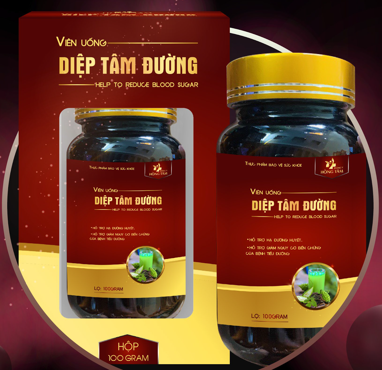 Viên uống Diệp Tâm Đường Chính hãng - 8938529135144