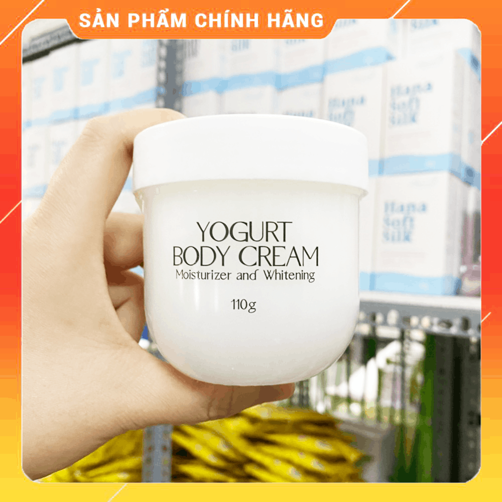 Kem dưỡng trắng da body Yogurt Body Cream Hanayuki - 8936205370018