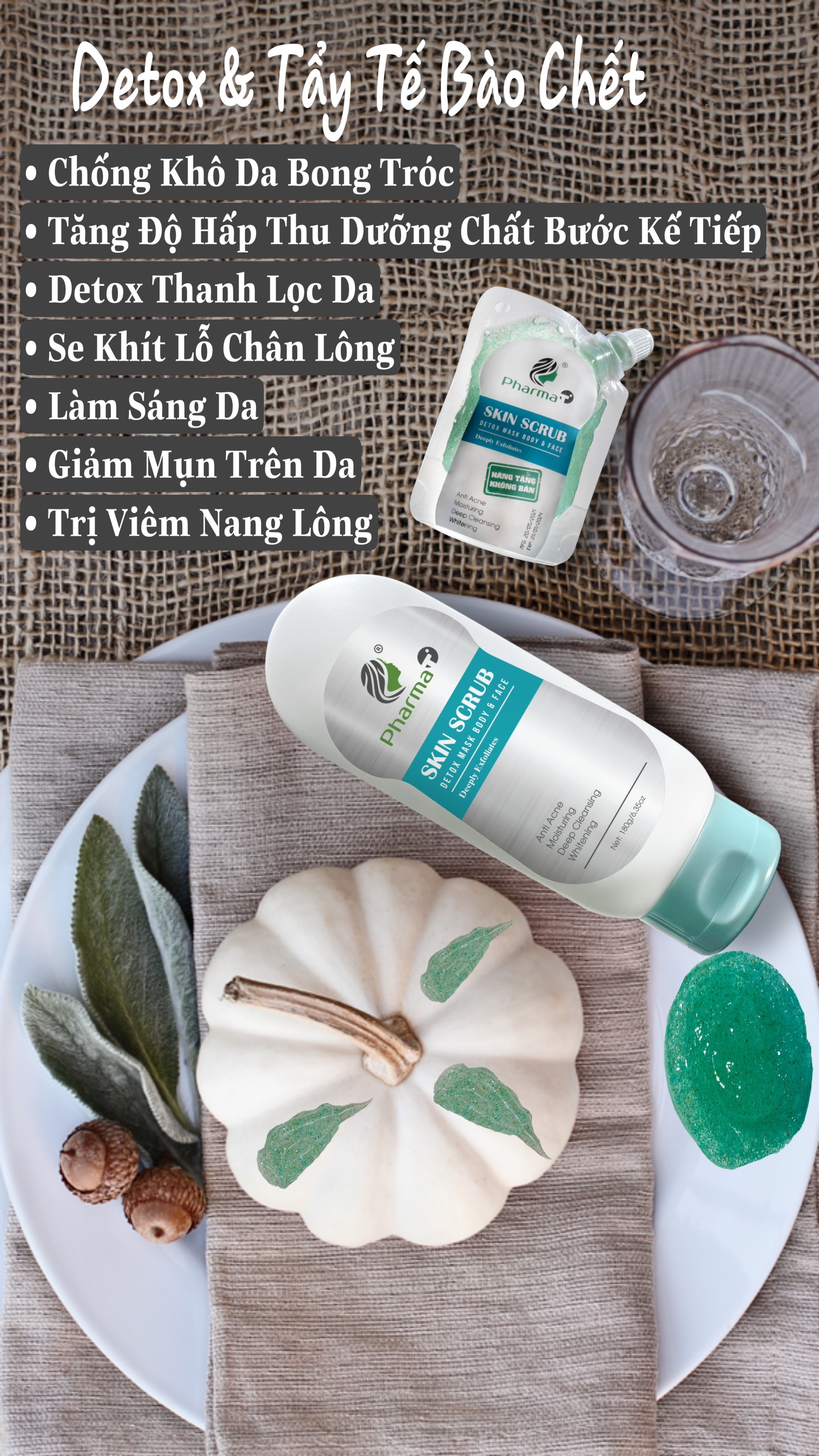 Tẩy tế bào Skin Scrub Pharmat chính hãng - TTB01