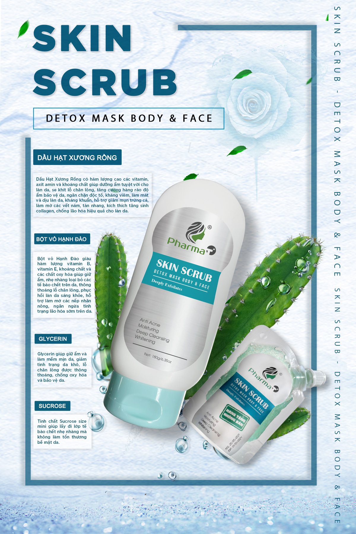 Tẩy tế bào Skin Scrub Pharmat chính hãng - TTB01