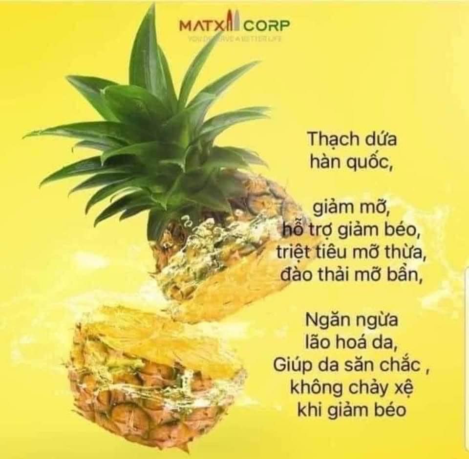 Thạch dứa giảm cân Matxi Corp chính hãng - 8936188880108