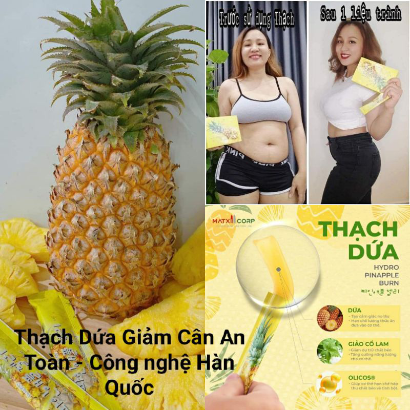 Thạch dứa giảm cân Matxi Corp chính hãng - 8936188880108